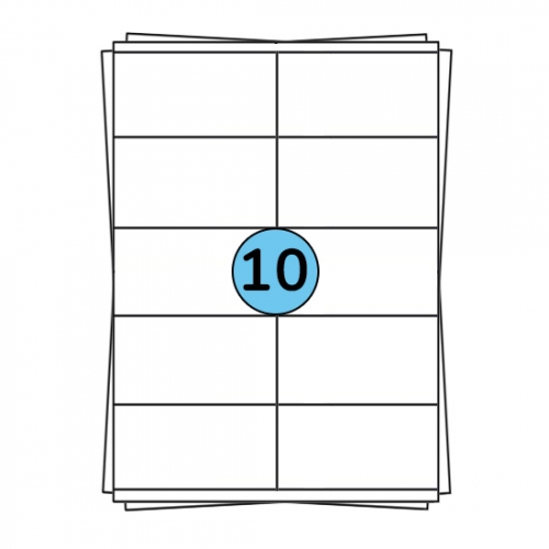 A4 lehtsildid 105 x 57 mm, 1 000 silti