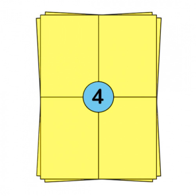 A4 kleebis lehte