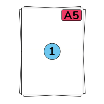 A5 kleebis lehte