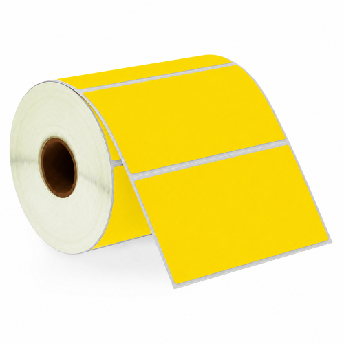 Zebra ühilduvad sildid kollane, 102 x 50mm, 1300 silti